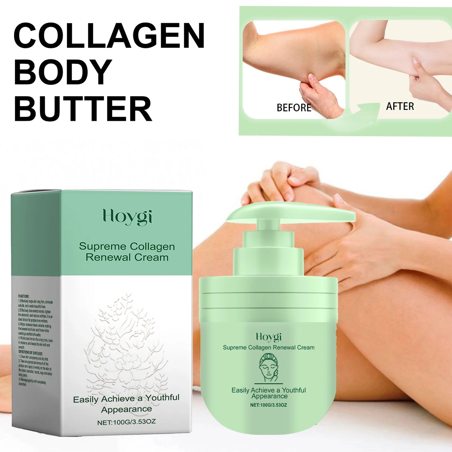 Collagen body lotion for dry skin