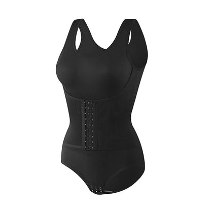 Woman bodysuit shapewear with zipper belt