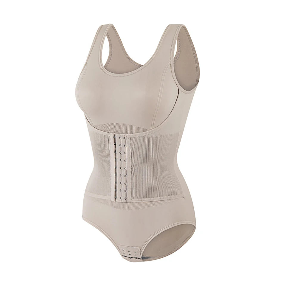 Woman bodysuit shapewear with zipper belt